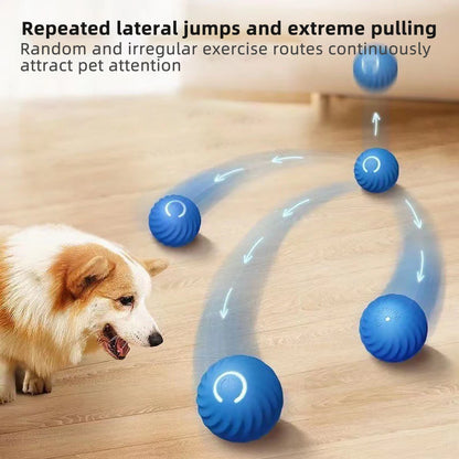 Pet Toy Ball Electric Interactive Game Gravity Sensor Smart Jumping Rolling Ball Automatic Moving Puppy Cat Entertainment Toys